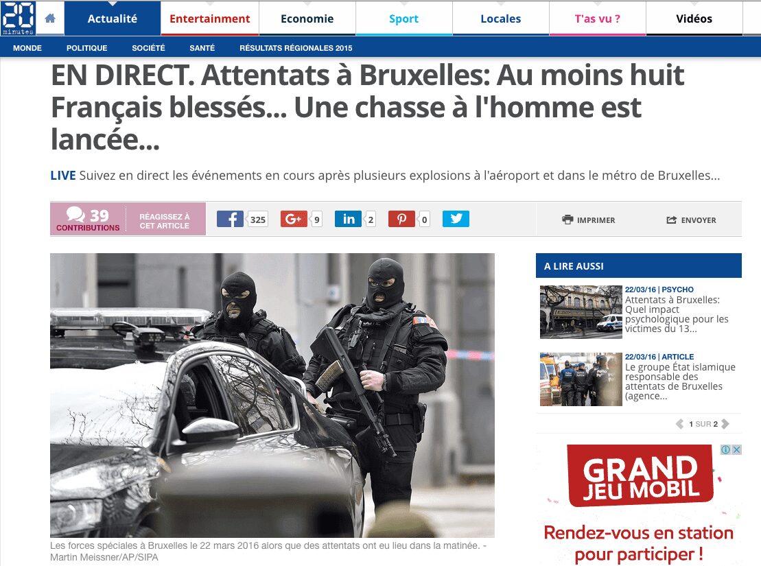 Attentat a? Bruxelles