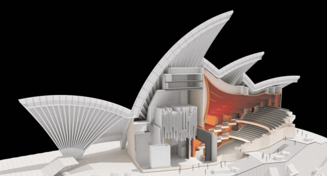 Les travaux de l'Opéra de Sydney - photo extraite de Voila Sydney